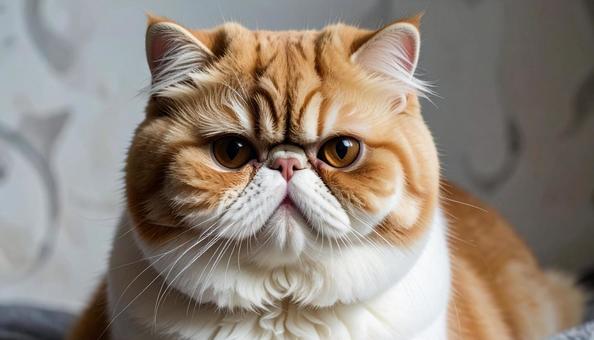 ブサカワ顔の猫　エキゾチックショートヘアの写真