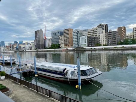 隅田川の景色 隅田川の景色 隅田川,墨田区,東京の写真素材