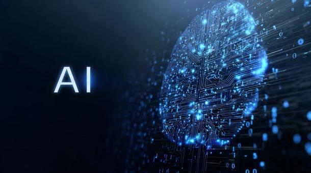 AI and the shining digital brain, artificial intelligence, and cyber, ai, artificial intelligence, brain, JPG