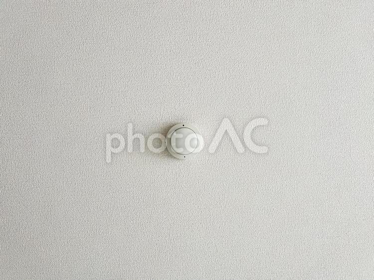 火災報知器　中央　天井　間取り 火災報知器,天井,中央の写真素材