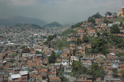 リオのファベーラの一つ、アレマン リオデジャネイロ,ファベーラ,アレマンの写真素材