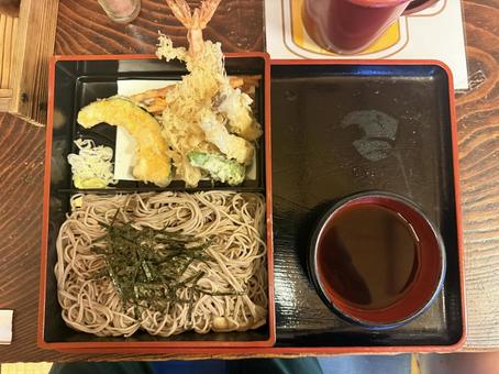 天ぷらそば 天ぷらそば そば,蕎麦,食事の写真素材