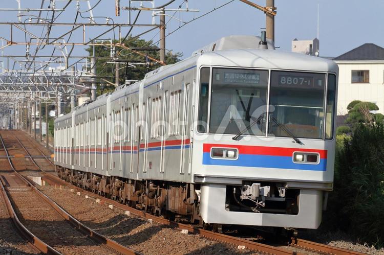 京成電鉄、8800型、8807編成 京成電鉄,京成,松戸線の写真素材