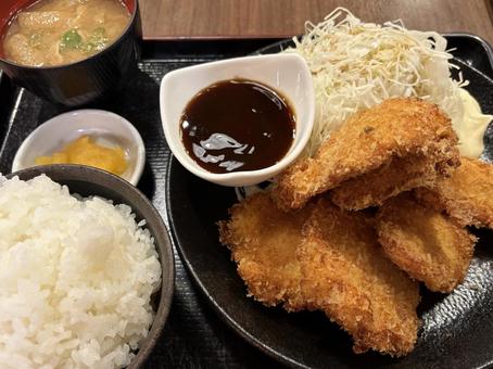 豚カツ定食 揚げ物,カツ,豚の写真素材