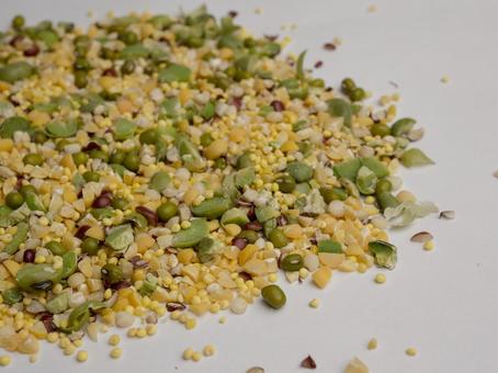 豆ごはんの素 きび 打ち豆 豆ごはんの素,きび,打ち豆の写真素材