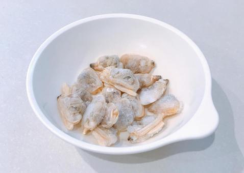 冷凍あさり 冷凍あさり,むきあさり,ボイルあさりの写真素材