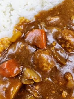 肉団子のカレーライス２ カレーライス,肉団子,にんじんの写真素材