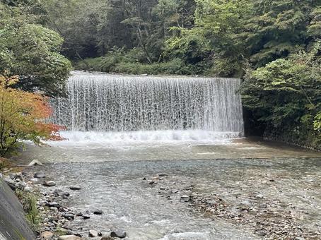 四万温泉の滝 滝,四万温泉,群馬の写真素材