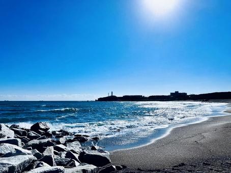犬吠埼　千葉県銚子市　初日の出スポット 犬吠埼,絶景,初日の出の写真素材
