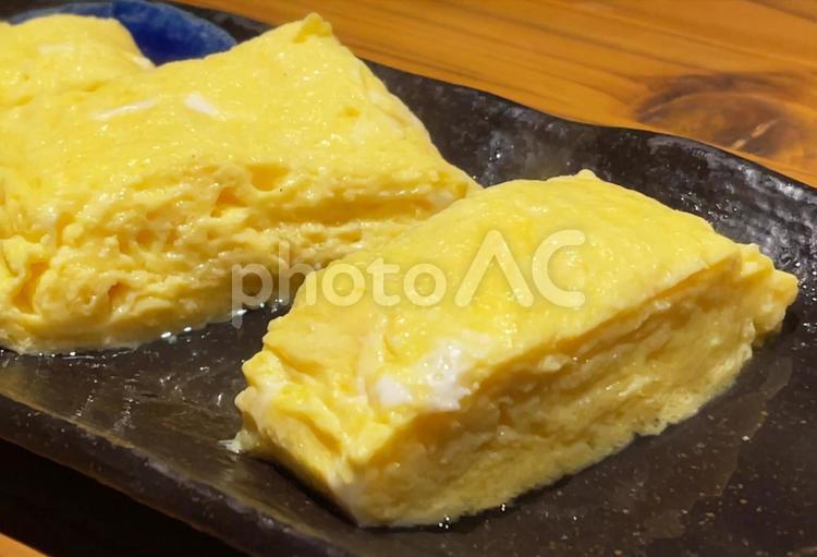 ふわふわの出汁巻き玉子 出汁巻き,玉子,黄身の写真素材