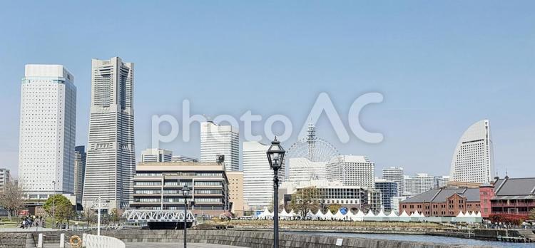 風景　横浜　みなとみらい 風景,街並み,横浜の写真素材