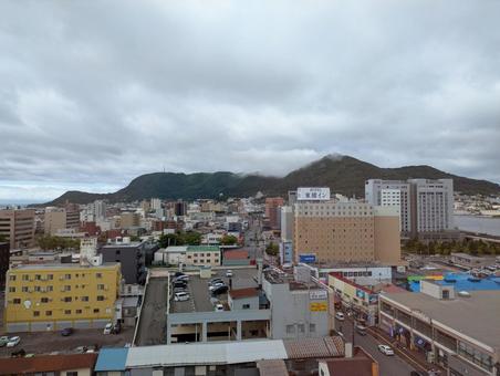 五稜郭タワー展望台から見た函館山と市街地 五稜郭タワー展望台から見た函館山と市街地 五稜郭,タワー,展望台の写真素材