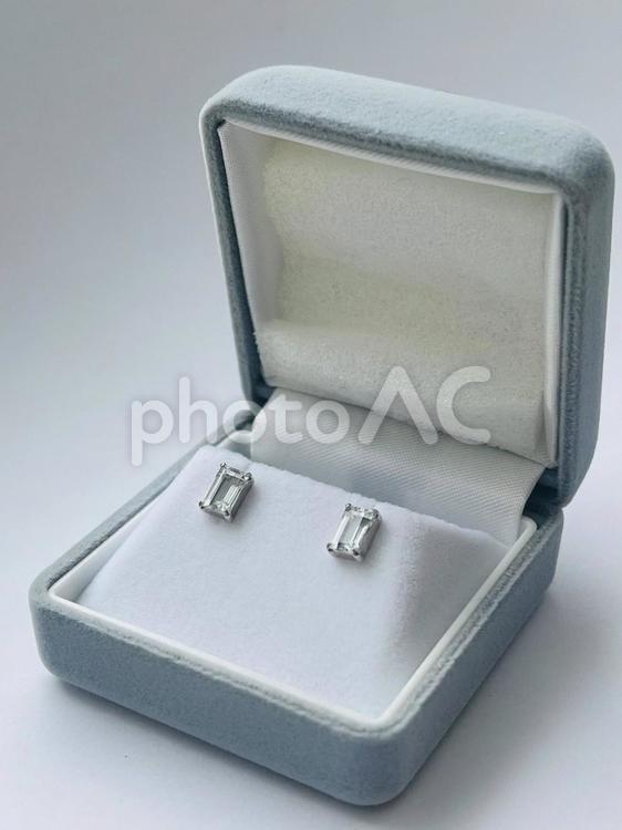 アクアマリンピアス ピアス,アクアマリン,ジュエリーの写真素材