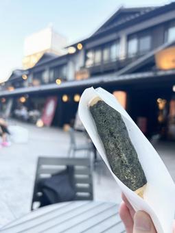 磯部焼き 磯部焼き 磯部焼き,もち,海苔の写真素材