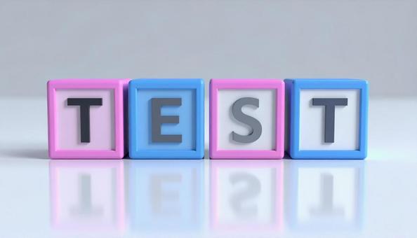 A block with the word TEST written on it, test, test, test, JPG