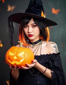 地雷系女子・推しに想いのハロウィンコス 地雷系女子・推しに想いのハロウィンコス 地雷系,推し活,女子の写真素材