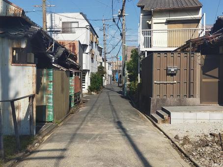 路地 路地,路地裏,住宅街の写真素材