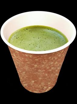 ホット抹茶ドリンク紙コップテイクアウト 抹茶,ドリンク,ホットの写真素材
