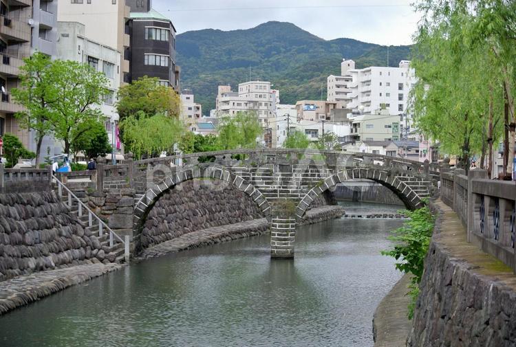 長崎（眼鏡橋） 長崎,眼鏡橋,散策の写真素材