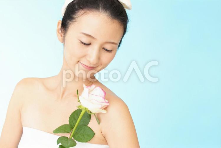スキンケアイメージ スキンケア,美容,女性の写真素材