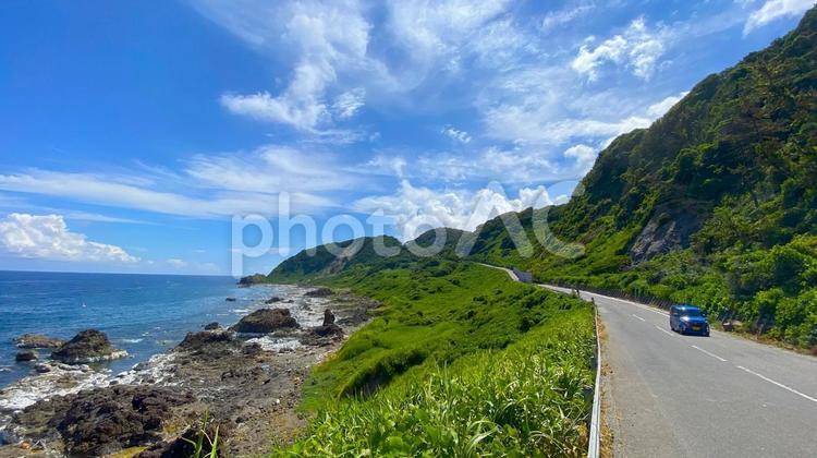 夏の奥能登　外浦の風景：9 能登,奥能登,珠洲の写真素材