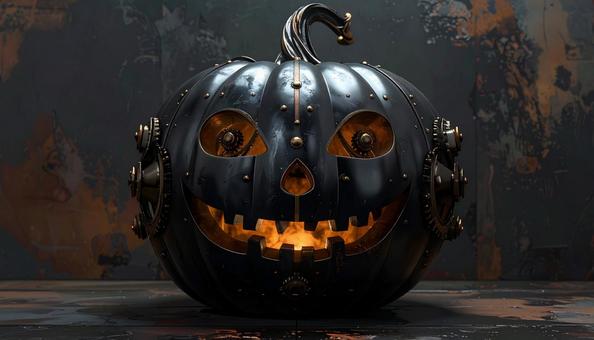 スチームパンクなハロウィンかぼちゃ スチームパンクなハロウィンかぼちゃの写真