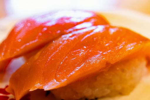 Salmon nigiri sushi, JPG