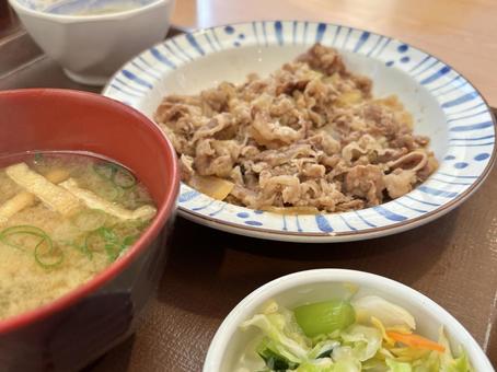 焼肉定食 焼き肉,焼肉,料理の写真素材