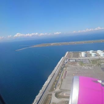 飛行機から見た景色 飛行機から見た景色 飛行機,空,上空の写真素材