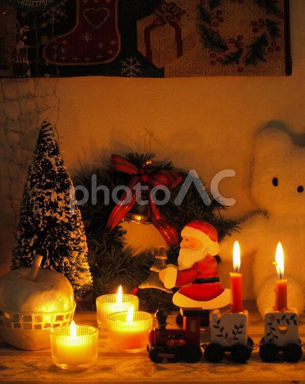 クリスマスの飾り付け、子供部屋 クリスマス,行事,サンタクロースの写真素材