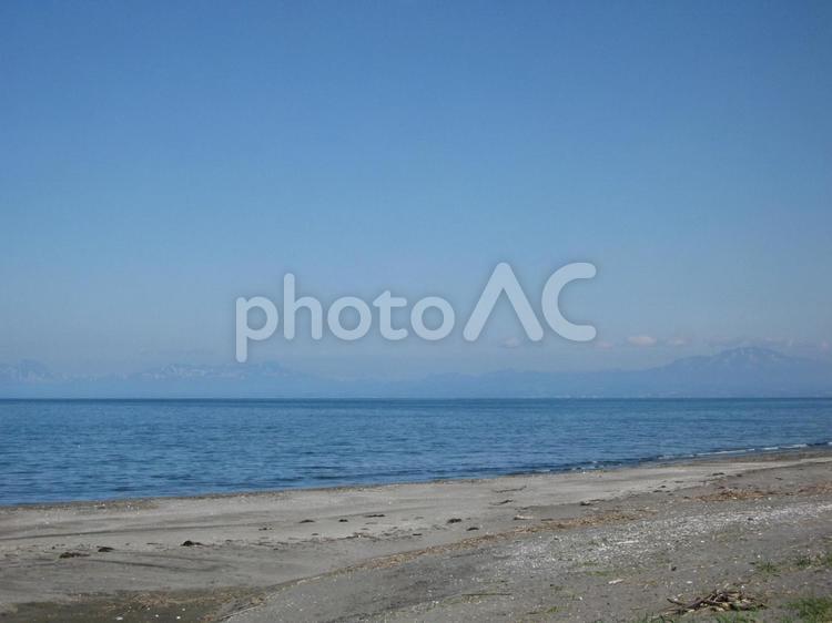 砂浜の海 海,空,砂浜の写真素材