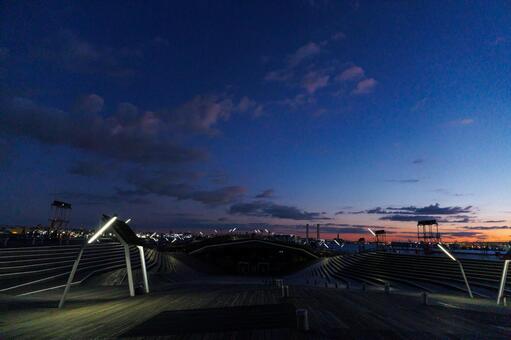 横浜 大桟橋,横浜,横浜港の写真素材