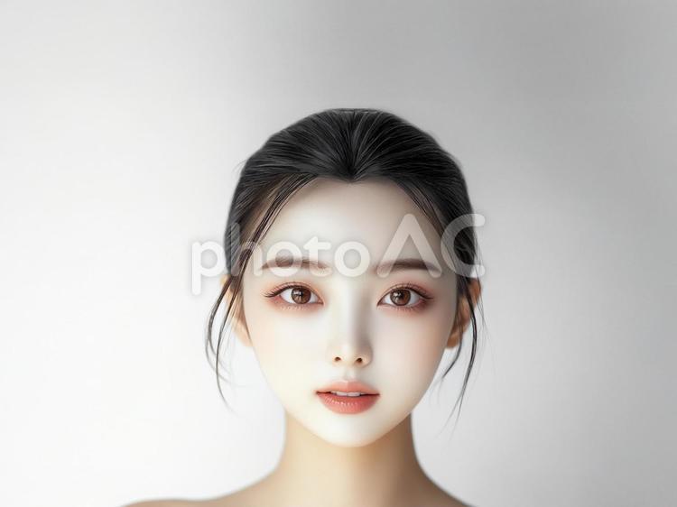 美容系のバナーに使えそうな女性 女性,スキンケア,素肌の写真素材