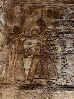 エジプトの壁画 エジプトの壁画の写真