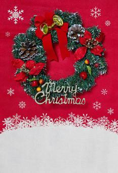 クリスマスリース　結晶 クリスマス,クリスマスイブ,メリークリスマスの写真素材