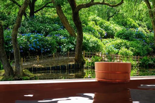 Superb view open-air bath in the great outdoors, JPG Superb view open-air bath in the great outdoors, hot spring, outdoor bath, bath, JPG