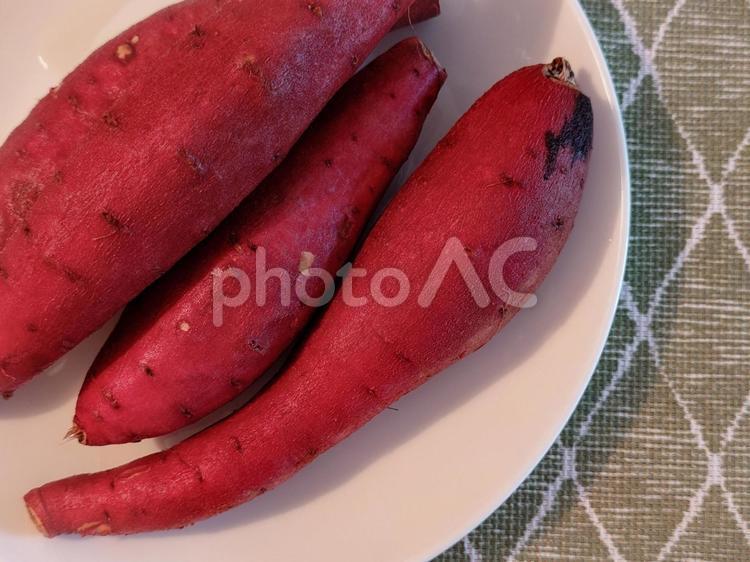 小さめのサツマイモ2 サツマイモ,芋,秋の味覚の写真素材