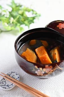 かぼちゃぜんざい かぼちゃ,ぜんざい,おしるこの写真素材