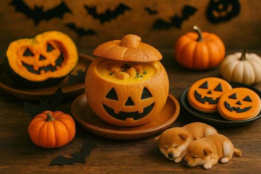 ハロウィン(かぼちゃスープ) ハロウィン(かぼちゃスープ)の写真