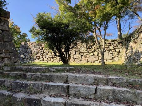 洲本城5 洲本城,城址,続日本100名城の写真素材