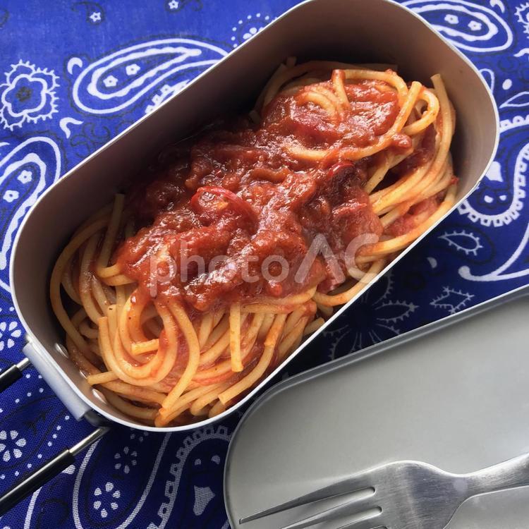 メスティン（アラビアータ） メスティン,パスタ,スパゲティの写真素材