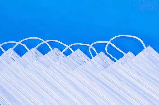 Simple mask on blue background, JPG Simple mask on blue background, JPG