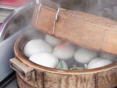 Yokohama Chinatown / Food, yokohama chinatown, steamed bread, meat bun, JPG