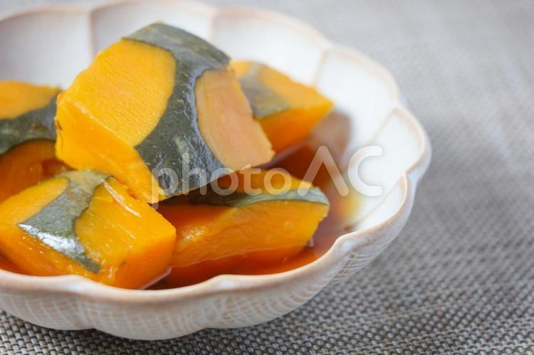 かぼちゃの煮物 食品,皿,夕飯の写真素材