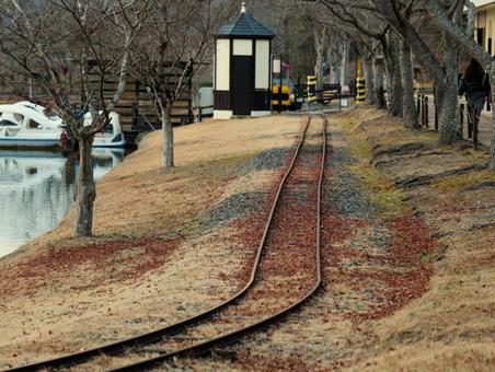 線路 線路,ドイツの森,欧米の写真素材