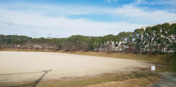 広場-福岡県 粕屋町  広場,公園,敷地の写真素材