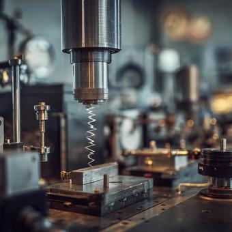 近代工場の精密な繊維機械の写真