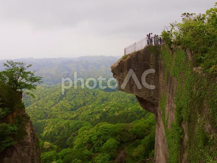 鋸山の風景　地獄のぞき 地獄のぞき,鋸山,絶壁の写真素材