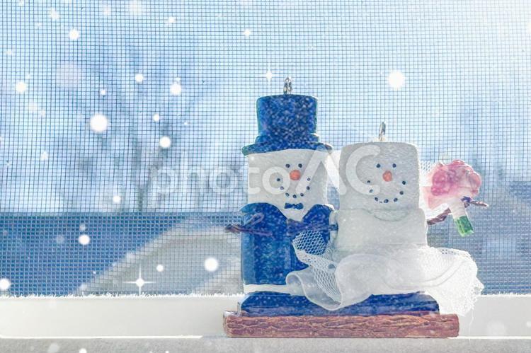 冬の結婚記念日のイメージ 結婚,記念日,結婚記念日の写真素材