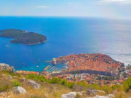 クロアチア（ドブロブニク） ドブロブニク,アドリア海の真珠,旧市街の写真素材